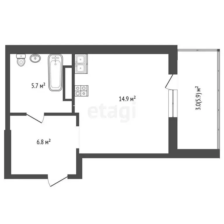 Квартира-студия: Самара, улица Победы, 3Б (33.3 м) - Фото 0