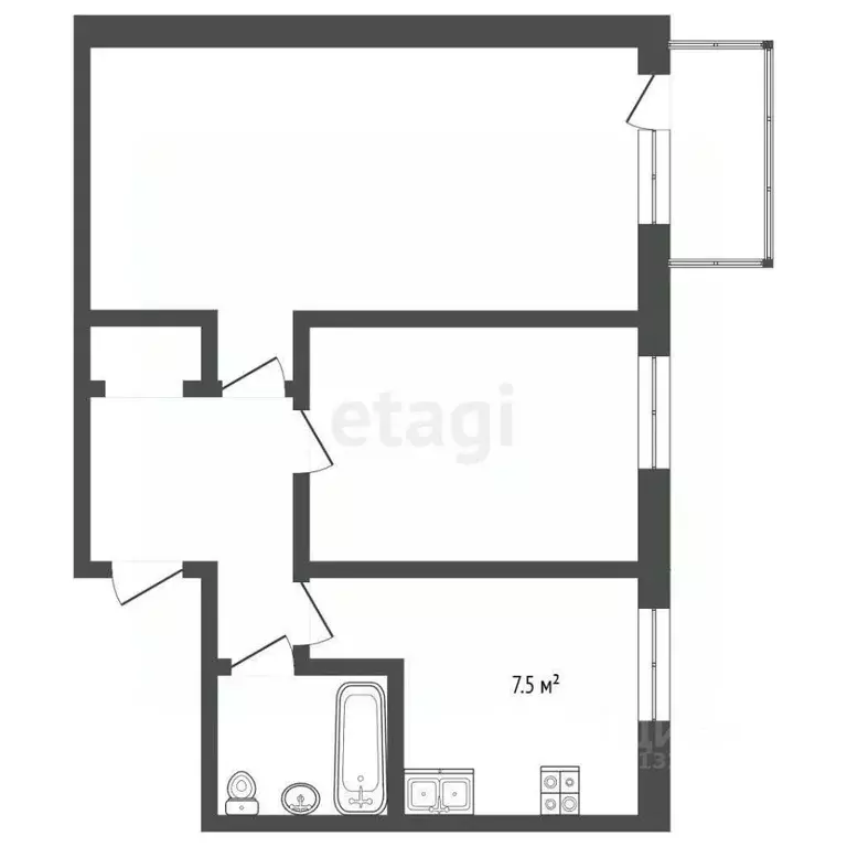 2-к кв. Вологодская область, Вологда Медуницинская ул., 19 (44.0 м) - Фото 1