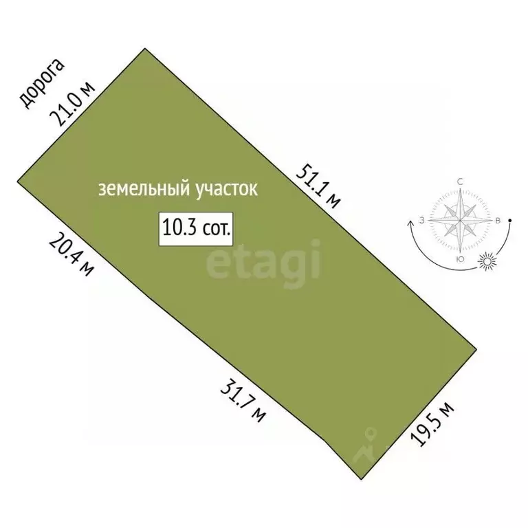 Участок в Тюменская область, Ялуторовский муниципальный округ, ... - Фото 2