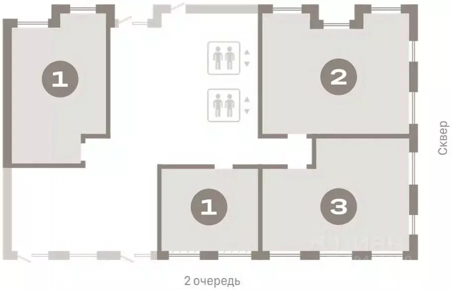 1-к кв. Новосибирская область, Новосибирск ул. Аэропорт, 88 (73.09 м) - Фото 1