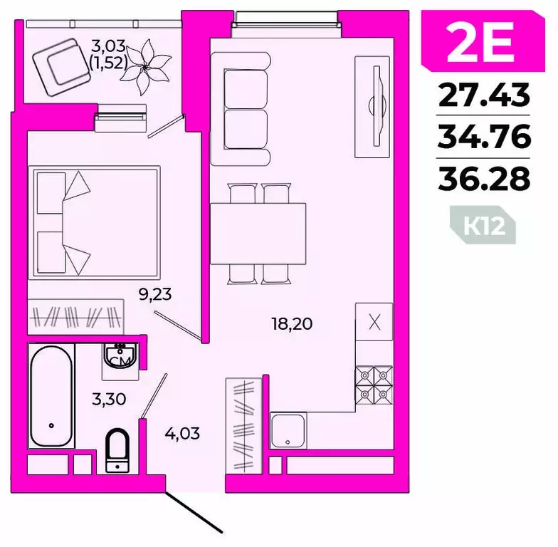 Продаётся 1-к квартира, 36.28 м - Фото 0