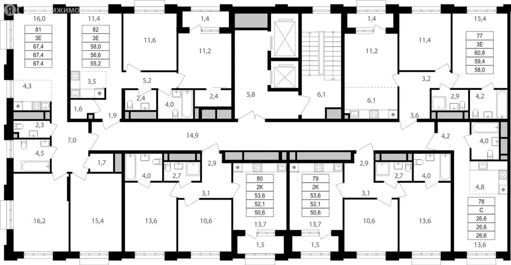 Квартира-студия: Москва, Михалковская улица, 48с1 (26.6 м) - Фото 1