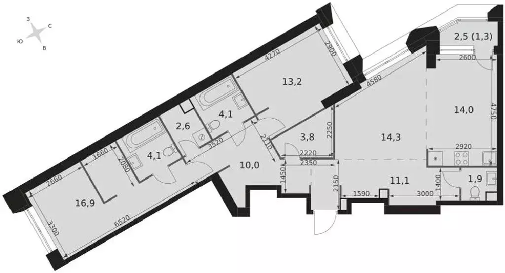 Продается 3-комнатная квартира - Фото 1