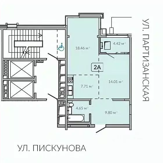 2-к кв. Иркутская область, Иркутск Байкальская ул., 91 (59.05 м) - Фото 0