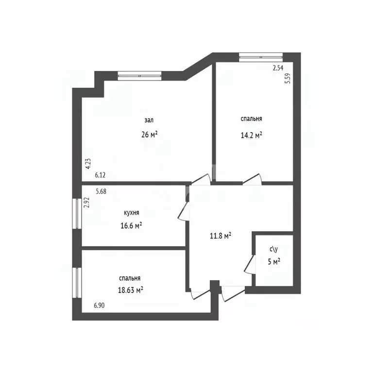 3-к кв. Дагестан, Дербент просп. Агасиева, 18Ж (93.0 м) - Фото 2