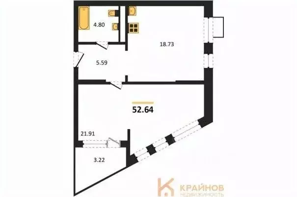 1-к кв. Воронежская область, Воронеж наб. Чуева, 7 (52.64 м) - Фото 0