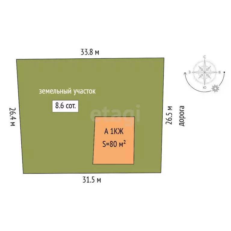 Дом в Тюмень, садовое товарищество Якорь, Маковая улица (80 м) - Фото 1