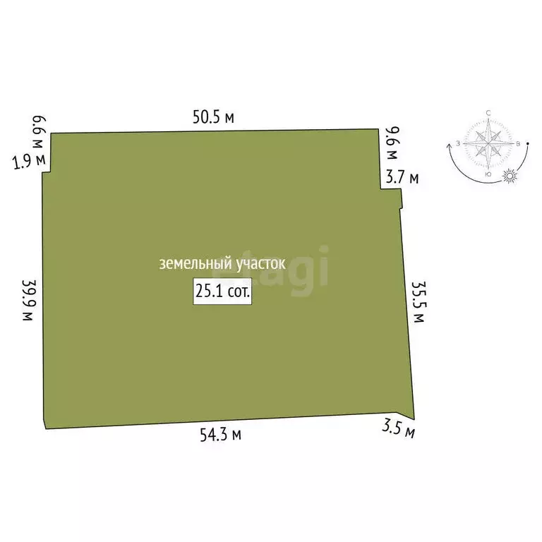 Участок в посёлок Стрельна, Санкт-Петербургское шоссе (25 м) - Фото 1