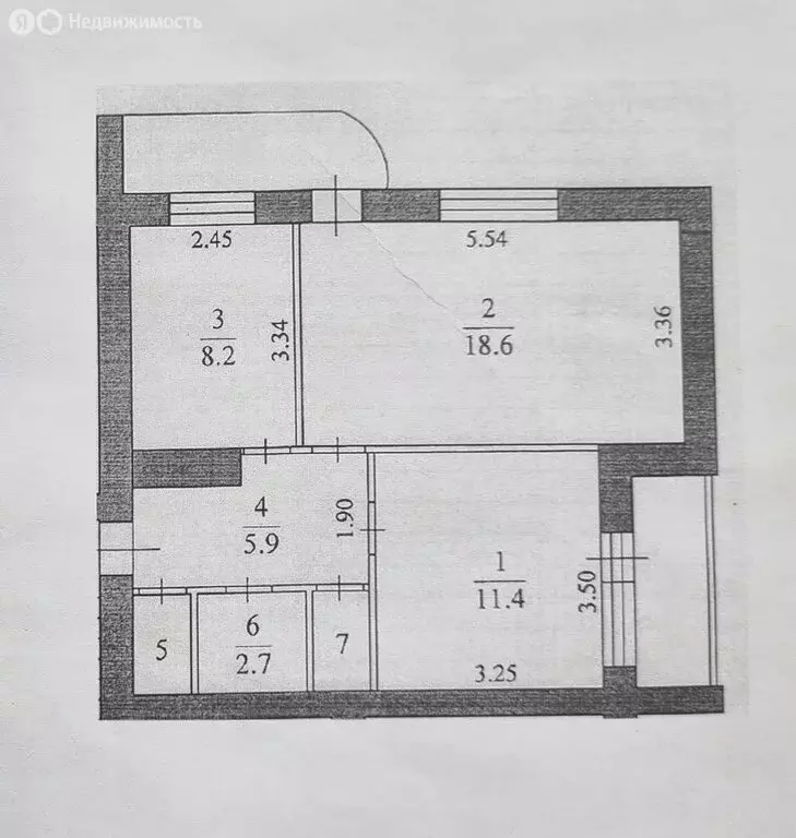 2-комнатная квартира: Сосновый Бор, Молодёжная улица, 39 (49 м) - Фото 2