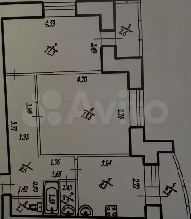 2-к. квартира, 48,2 м, 2/8 эт. - Фото 0