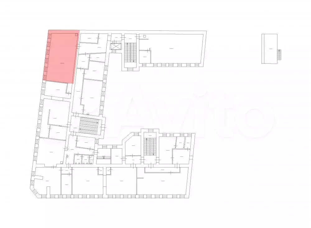 Швейная мастерская 115.2 м, грузовой лифт, 6 окон - Фото 1