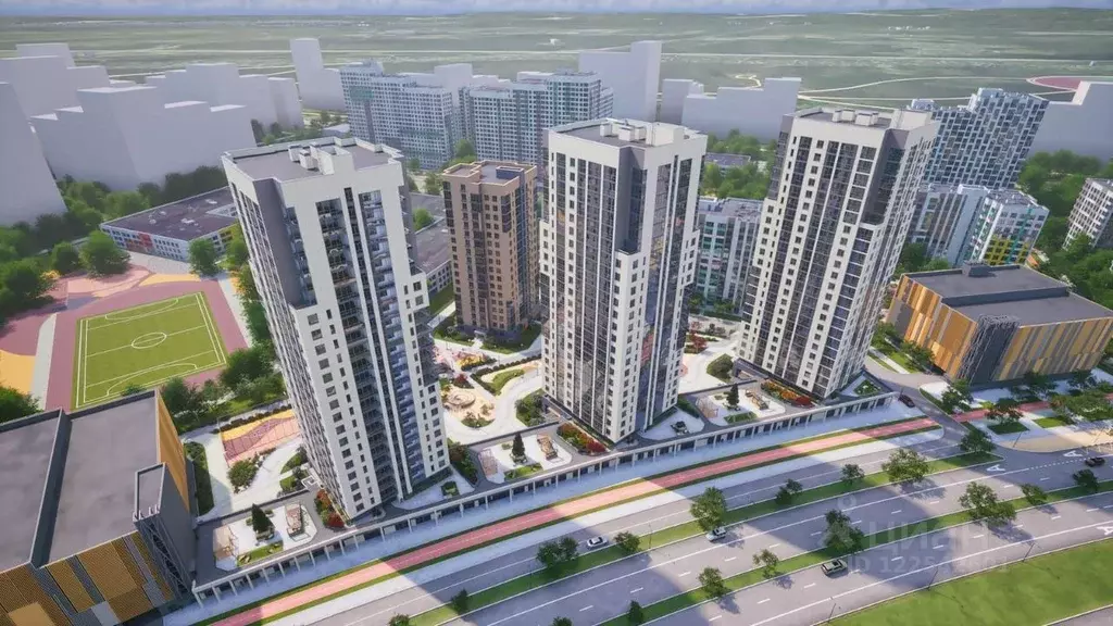 3-к кв. Свердловская область, Екатеринбург Академический мкр, 22-й ... - Фото 0