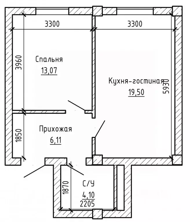 1-к кв. Кабардино-Балкария, Нальчик ул. Байсултанова, 28 (44.15 м) - Фото 2