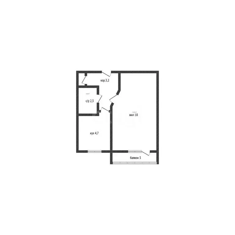1-комнатная квартира: Майкоп, улица 8 Марта, 24 (18 м) - Фото 0
