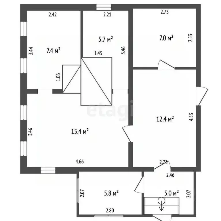 Дом в Новгородская область, Хвойнинский муниципальный округ, д. ... - Фото 2