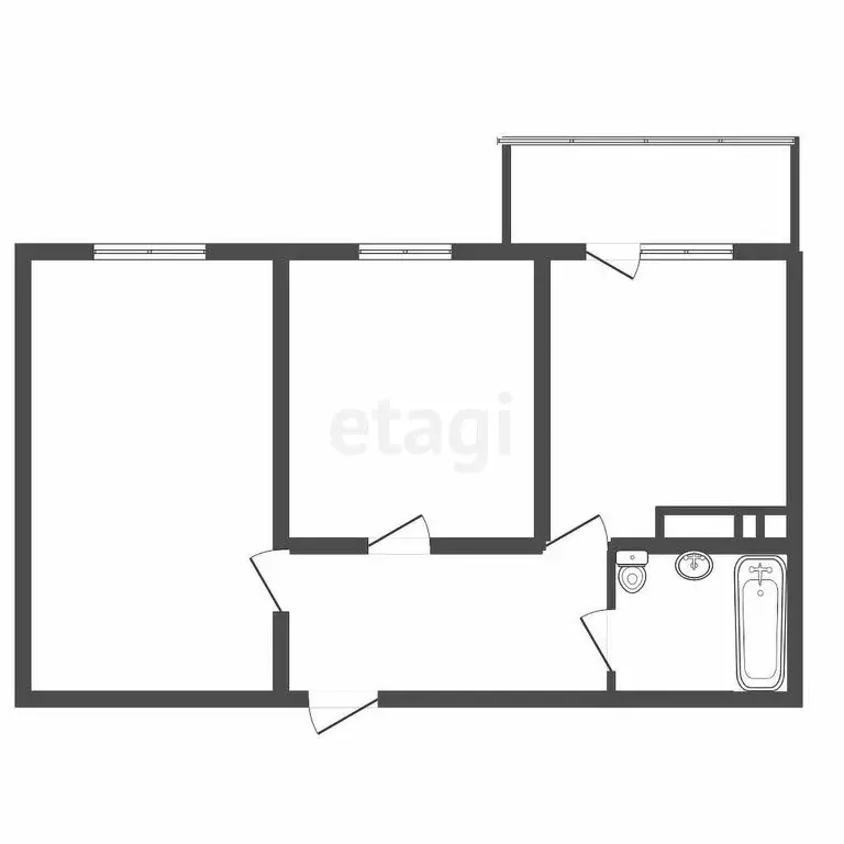 2-комнатная квартира: Черкесск, Кавказская улица, 92 (62.7 м) - Фото 0