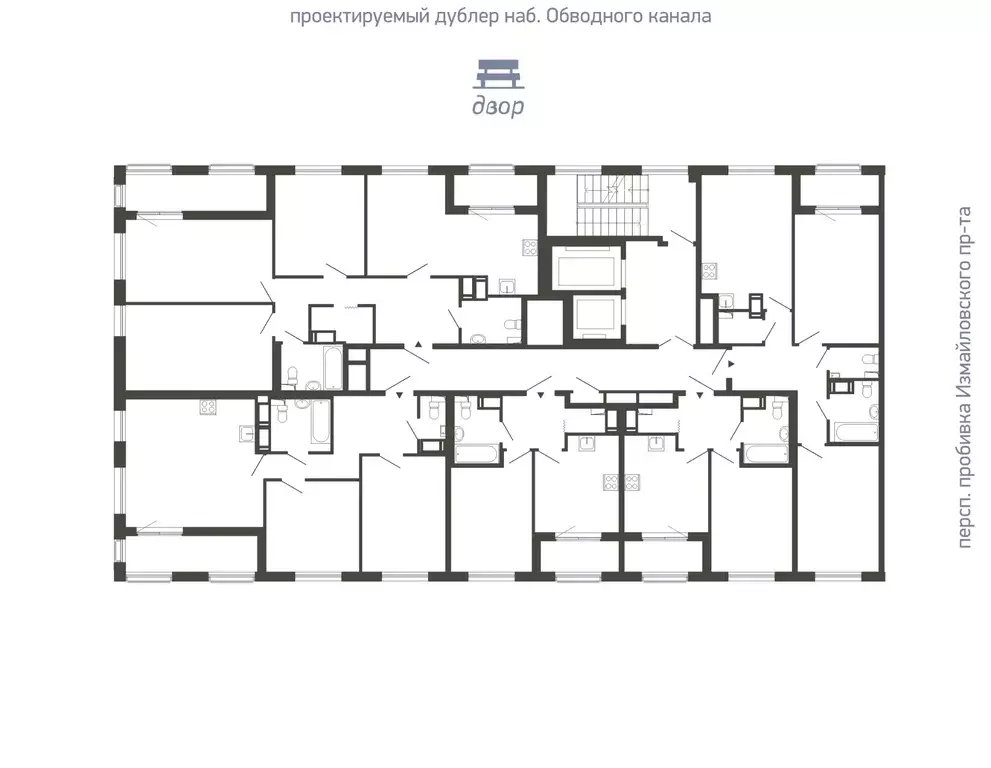 2-к кв. Санкт-Петербург бул. Измайловский, 9 (72.0 м) - Фото 1