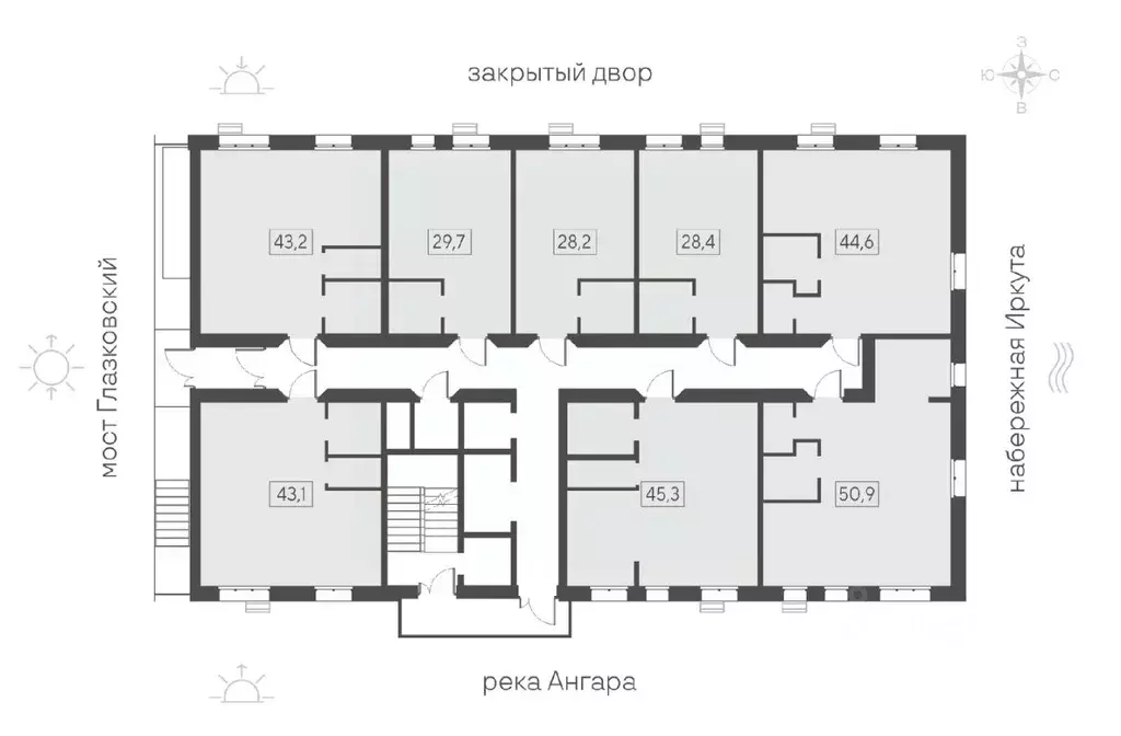 1-к кв. Иркутская область, Иркутск Затон кв-л, Затон жилой комплекс ... - Фото 2
