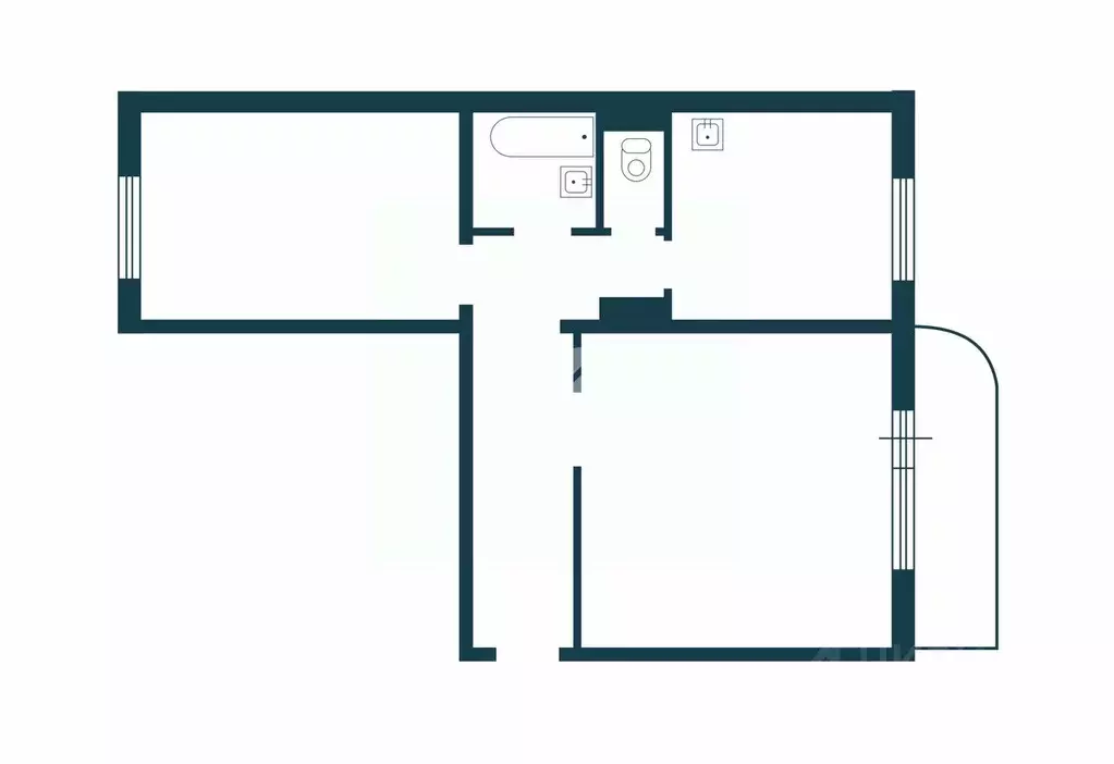 2-к кв. Новосибирская область, Новосибирск ул. Максима Горького, 95 ... - Фото 2
