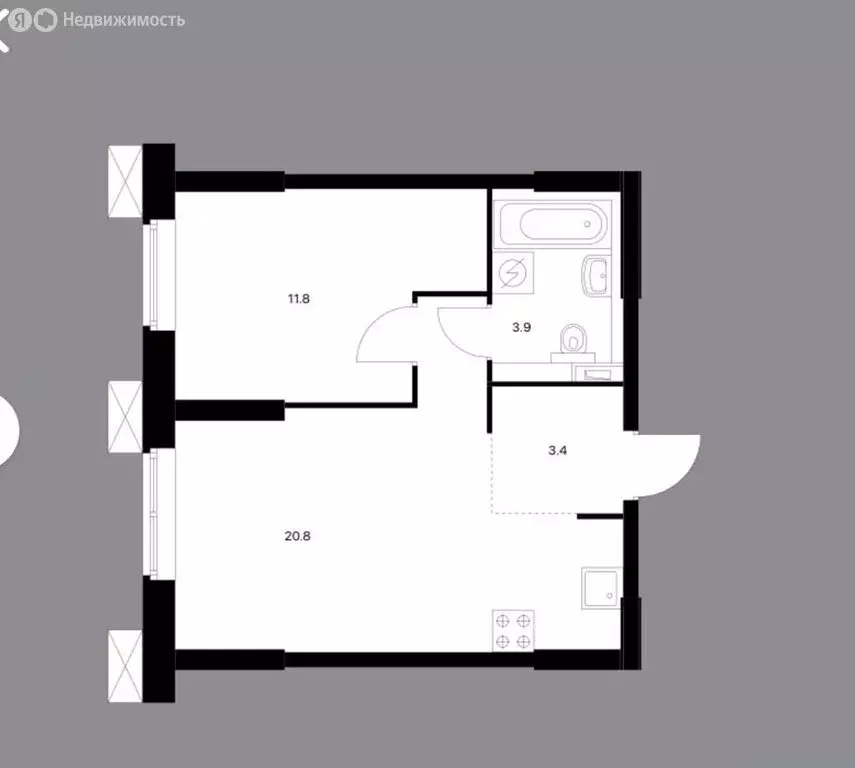 1-комнатная квартира: Москва, Волоколамское шоссе, 24к1 (40 м) - Фото 1