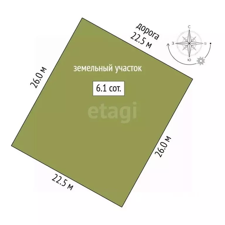 Участок в Ямало-Ненецкий АО, Новый Уренгой Лира ДНТ,  (6.13 сот.) - Фото 1