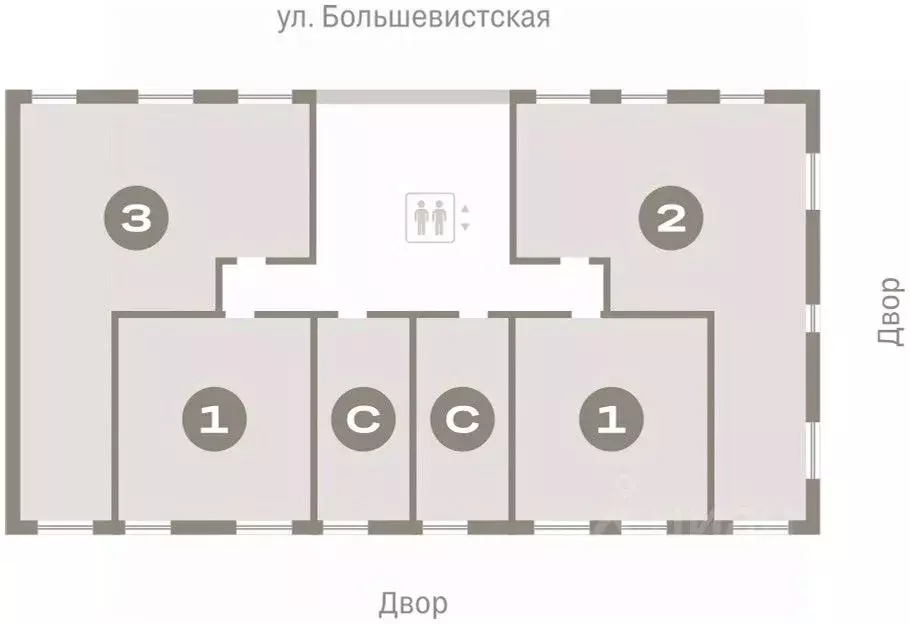 3-к кв. Новосибирская область, Новосибирск Европейский Берег мкр,  ... - Фото 1