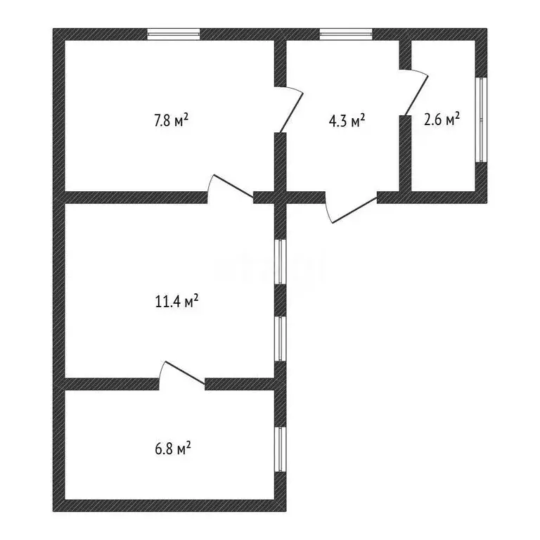 Дом в Черкесск, улица Лермонтова (32.9 м) - Фото 2