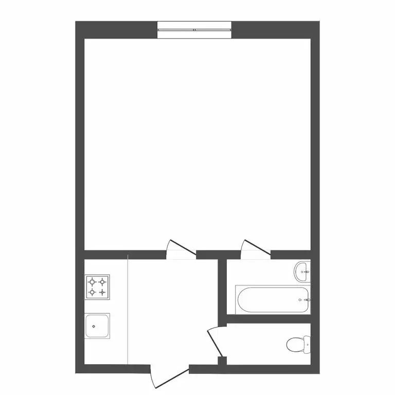 1-комнатная квартира: Тюмень, улица Парфёнова, 20 (12.6 м) - Фото 1