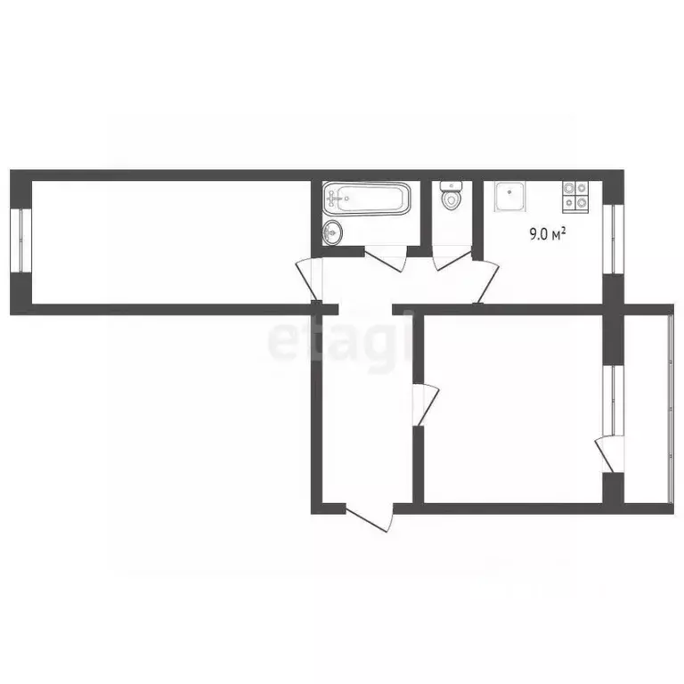2-к кв. Челябинская область, Миасс Донская ул., 13 (52.0 м) - Фото 2