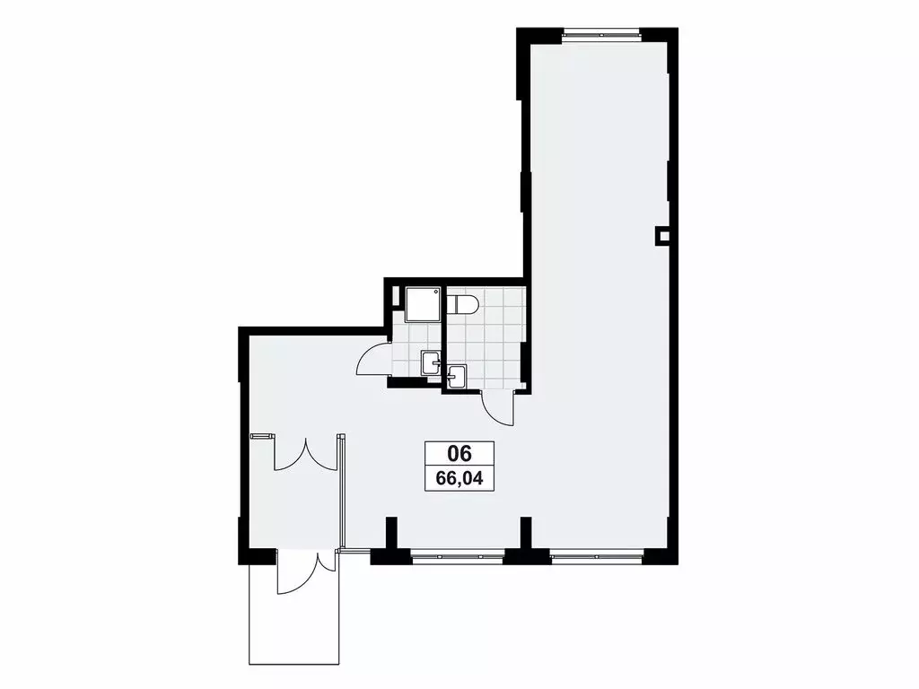 Помещение свободного назначения (66.04 м) - Фото 1