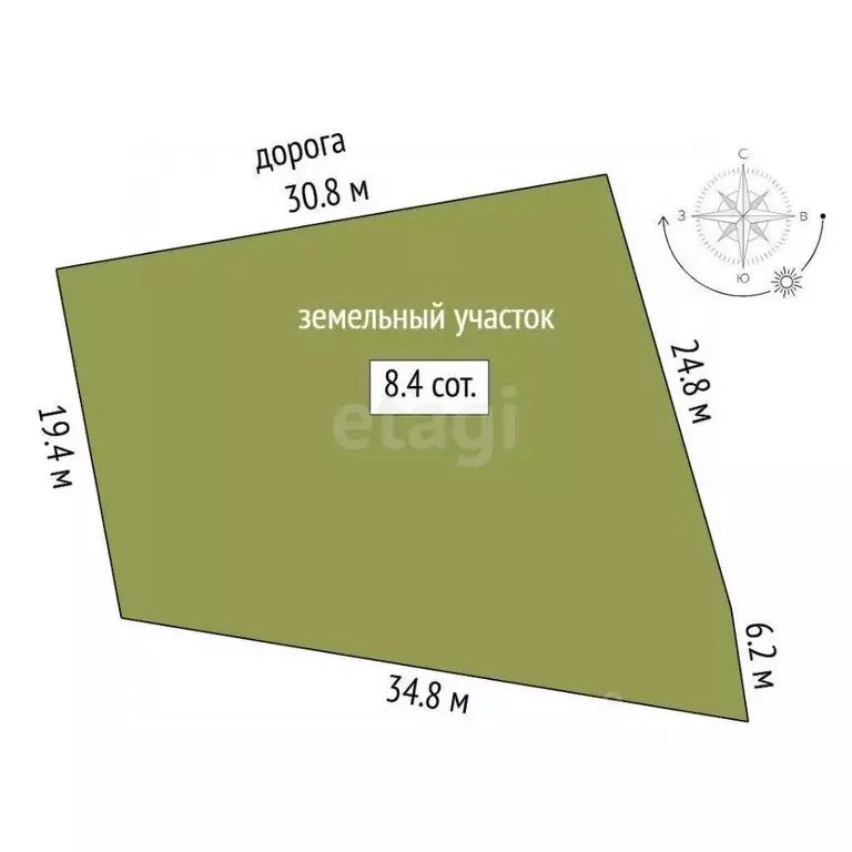 Участок в Тюменская область, Тюмень Плодовое СНТ,  (8.37 сот.) - Фото 1