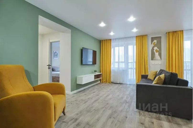 1-к кв. Томская область, Томск ул. Аркадия Иванова, 21 (52.0 м) - Фото 2