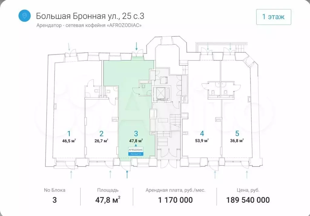 Габ на трафике, 47,8 м2 - Фото 0