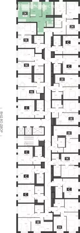 2-комнатная квартира: Екатеринбург, ЖК Спутник-1 (48.44 м) - Фото 1