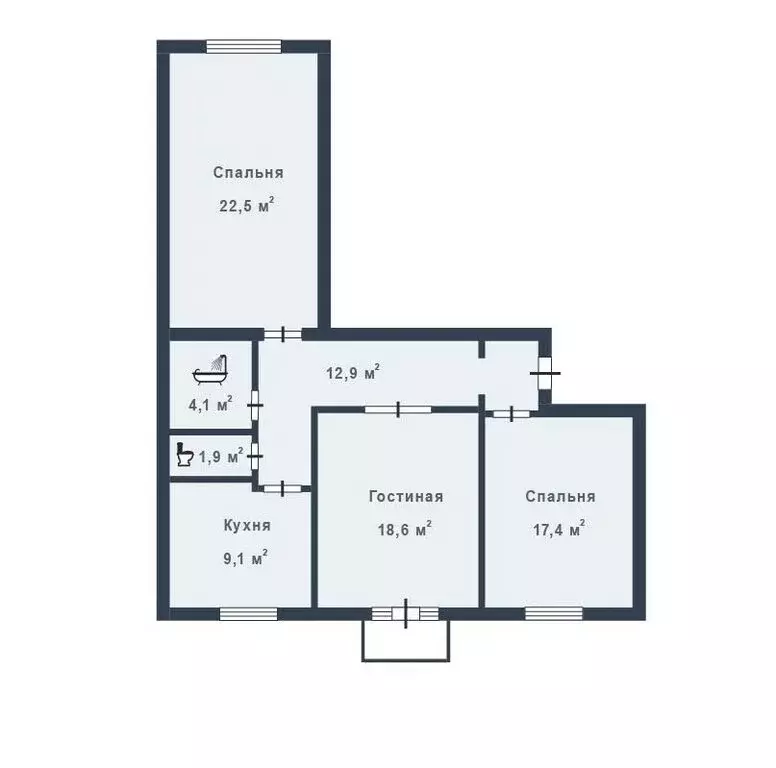 3-комнатная квартира: Москва, улица Строителей, 6к2 (86.5 м) - Фото 2