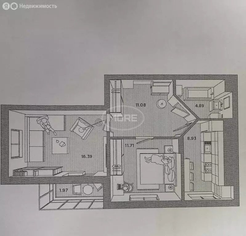 2-комнатная квартира: Калининградская область, Зеленоградский ... - Фото 1