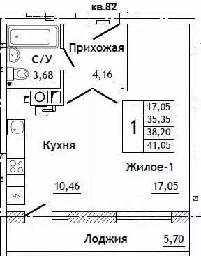 1-к кв. Смоленская область, Смоленский муниципальный округ, д. ... - Фото 0