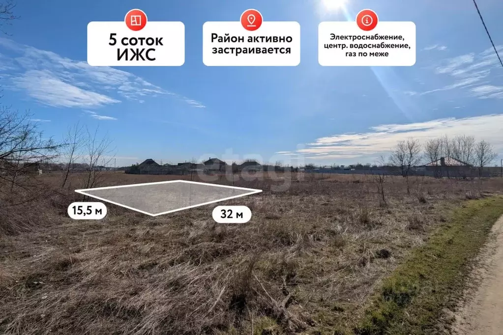 Участок в Краснодарский край, Темрюкский район, Краснострельское ... - Фото 1