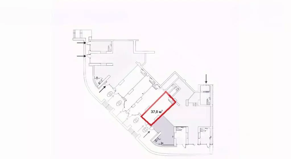 Помещение свободного назначения в Москва Ярцевская ул., 27к1 (37 м) - Фото 2