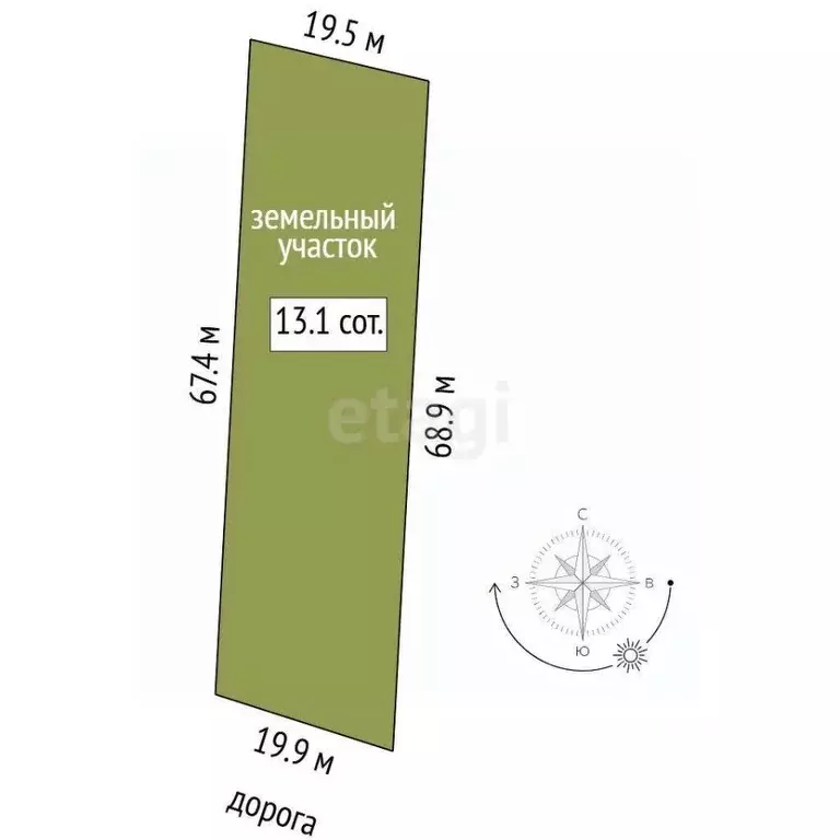 Участок в Тюменская область, Тюмень Ягодное СНТ, ул. Заречная (13.0 ... - Фото 2