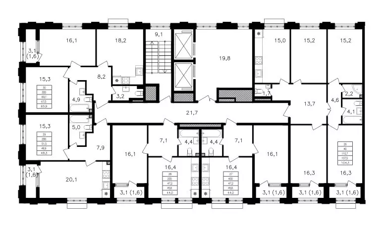 4-комнатная квартира: москва, михалковская улица, 48с7 (107.4 м) - Фото 1