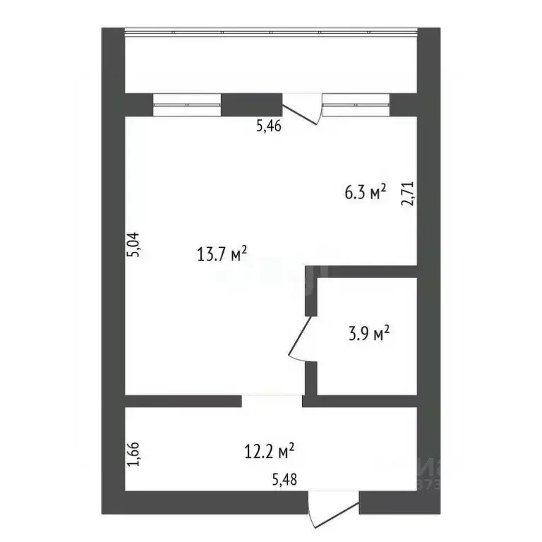 1-к кв. Амурская область, Благовещенск Высокая ул., 130 (39.4 м) - Фото 0