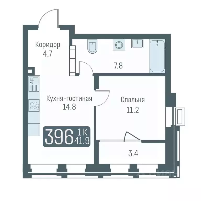 2-к кв. Новосибирская область, Новосибирск ул. Немировича-Данченко, ... - Фото 0