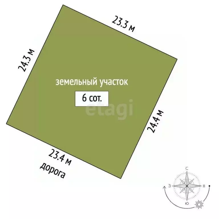 Участок в Крым, Бахчисарай 9-й мкр,  (6.0 сот.) - Фото 1