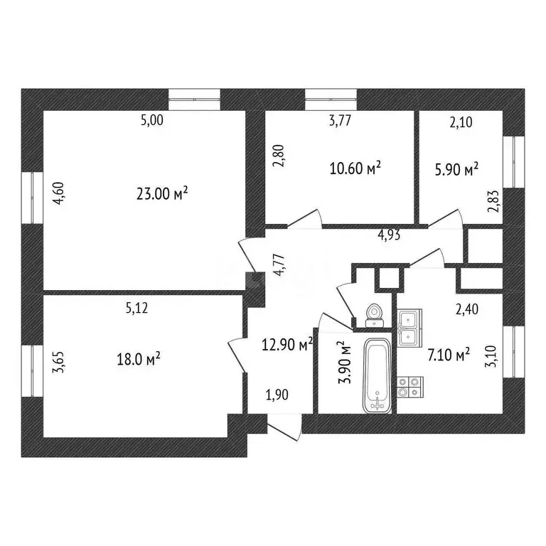 Комната, 18.7 м - Фото 1