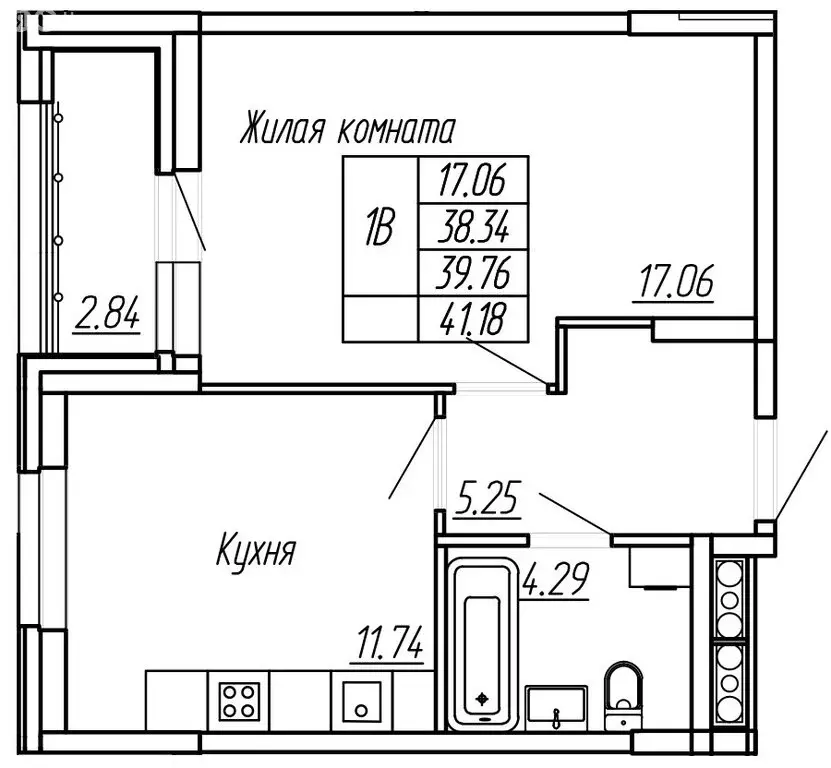 1-комнатная квартира: Йошкар-Ола, улица Панфилова (41 м) - Фото 1