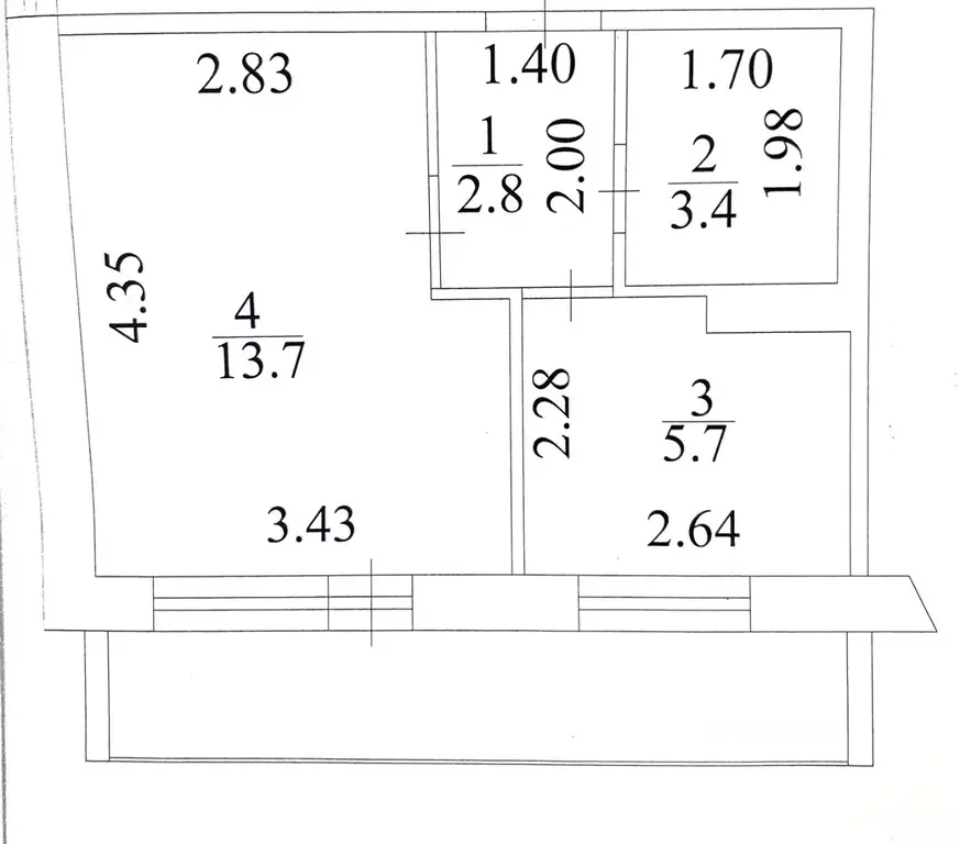 1-к кв. Кемеровская область, Кемерово просп. Шахтеров, 80 (26.0 м) - Фото 2