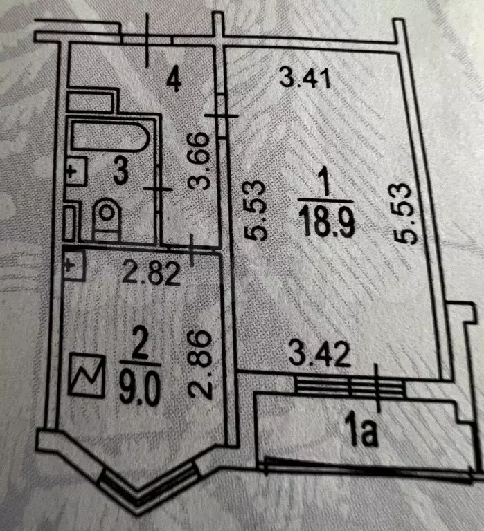 1-к. квартира, 37,2 м, 2/17 эт. - Фото 0