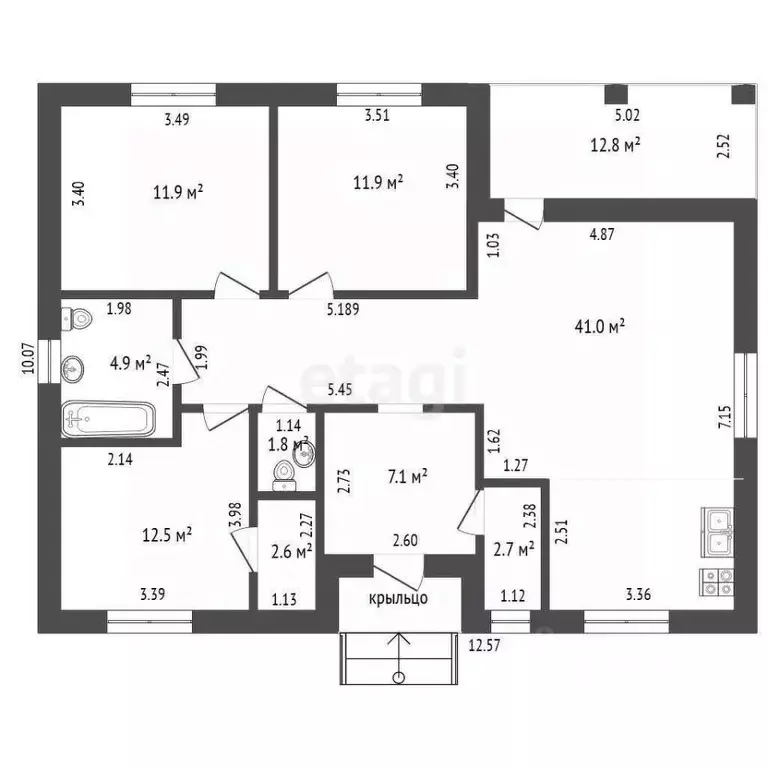 Дом в Орловская область, Орел Мезенская ул., 16А (116 м) - Фото 0