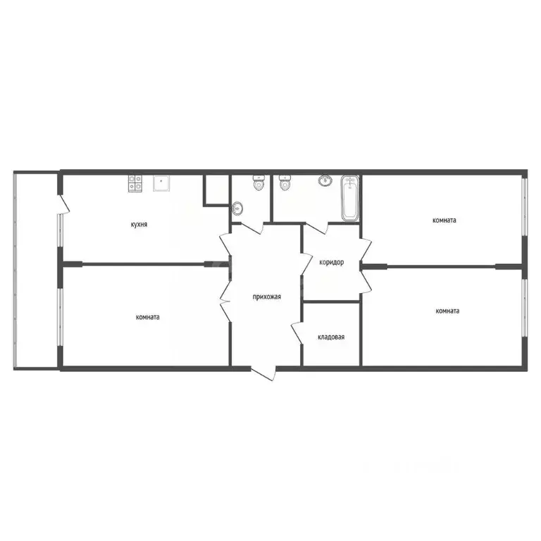 3-к кв. Воронежская область, Воронеж ул. Березовая Роща, 4А (95.1 м) - Фото 2